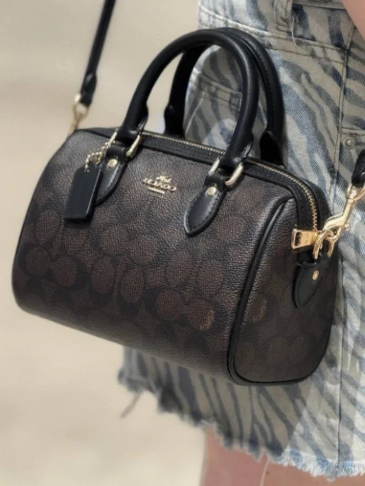 ROWAN SATCHEL BAG IN SIGNATURE CANVAS